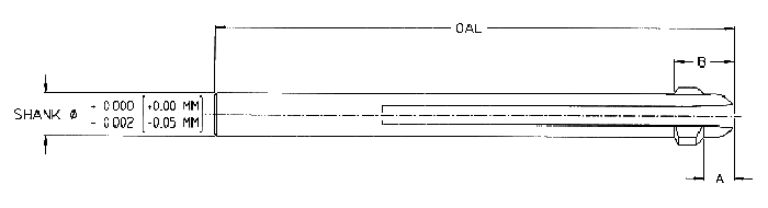 BURR-OFF universal deburring tools chart