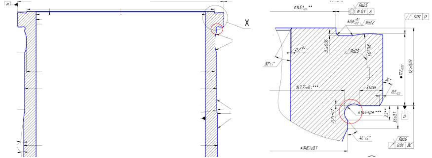 www.rbtburnishingtool.com R Single Roller Burnishing Tool used to surface finish cylinder liner (Radius Shaped)